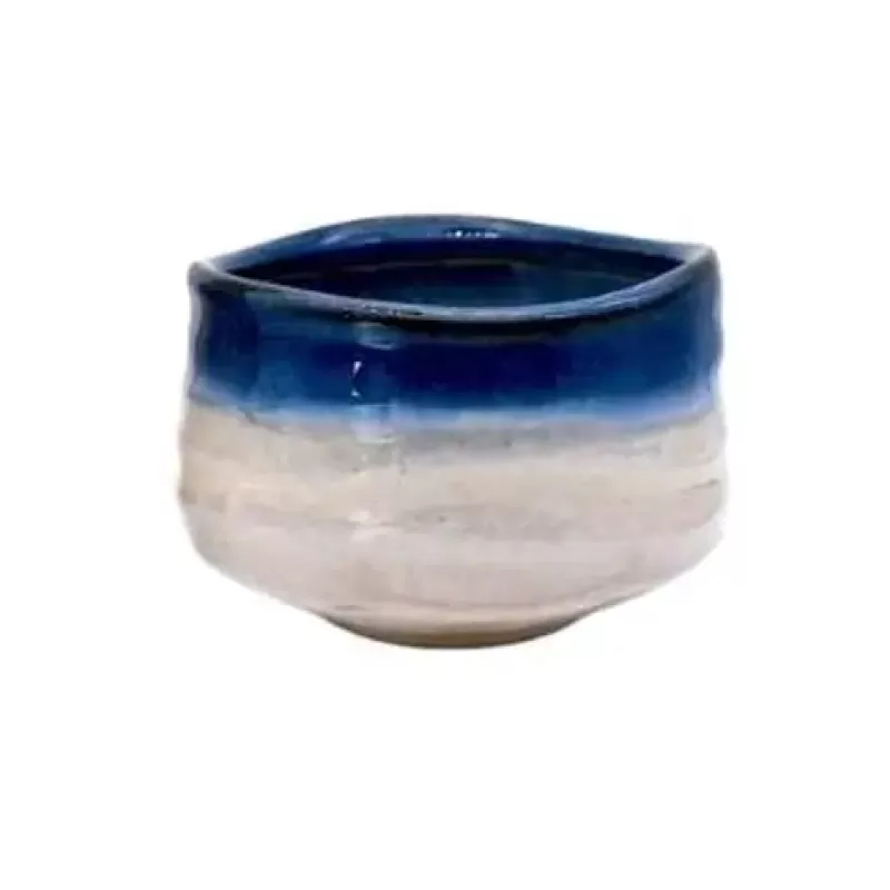 La Théière de Lulu Accessoires Matcha | Chawan^Bol à Thé Chawan Japonais Bleu & Blanc