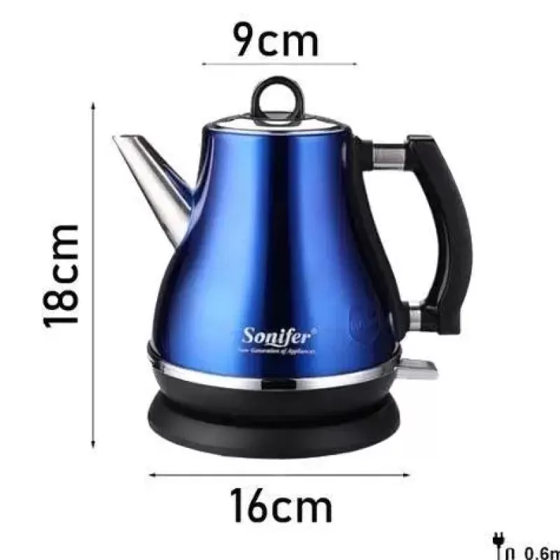 La Théière de Lulu Bouilloire Électrique | Mini Bouilloire^Bouilloire Électrique 1L Bleu Nuit