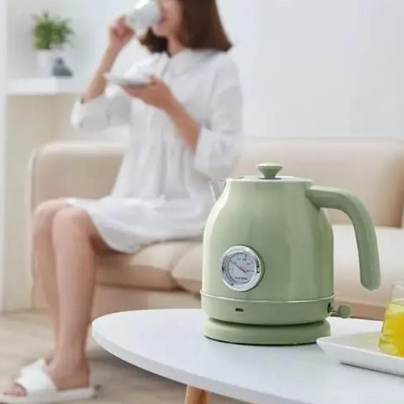 La Théière de Lulu Mini Bouilloire | Bouilloire Électrique^Bouilloire Électrique Verte Rétro