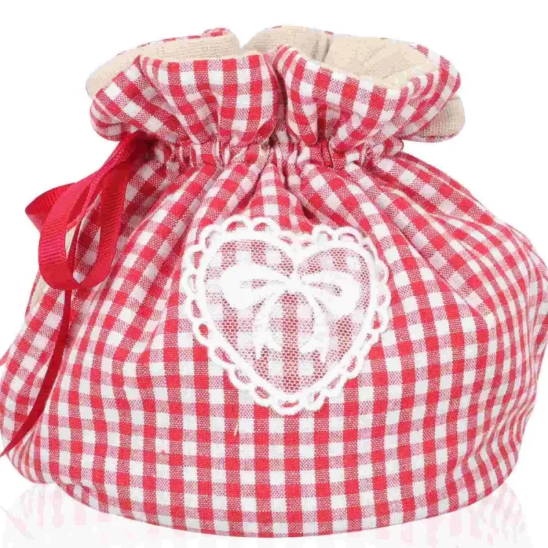 La Théière de Lulu Couvre Théière^Couvre-théière en tissu à motifs cœur