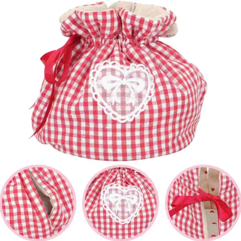 La Théière de Lulu Couvre Théière^Couvre-théière en tissu à motifs cœur