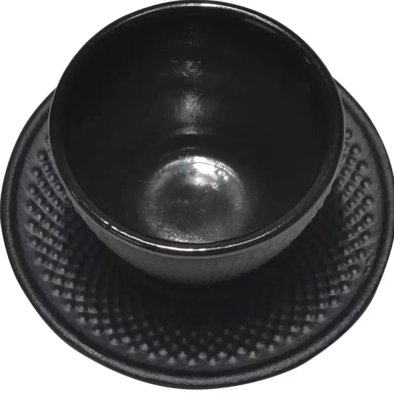 La Théière de Lulu Sous Tasse^Kit Tasse + Sous-tasse en Fonte Noir