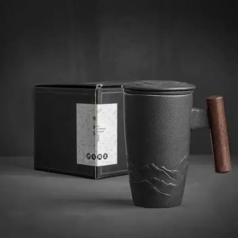 La Théière de Lulu Tasse À Thé Avec Infuseur^Tasse Infuseur Céramique Noir