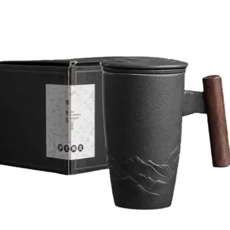 La Théière de Lulu Tasse À Thé Avec Infuseur^Tasse Infuseur Céramique Noir