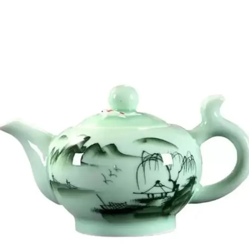 La Théière de Lulu Théière Elephant^Théière Chinoise Verte en Porcelaine