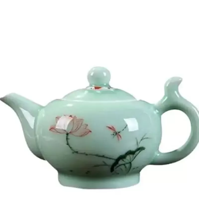 La Théière de Lulu Théière Elephant^Théière Chinoise Verte en Porcelaine