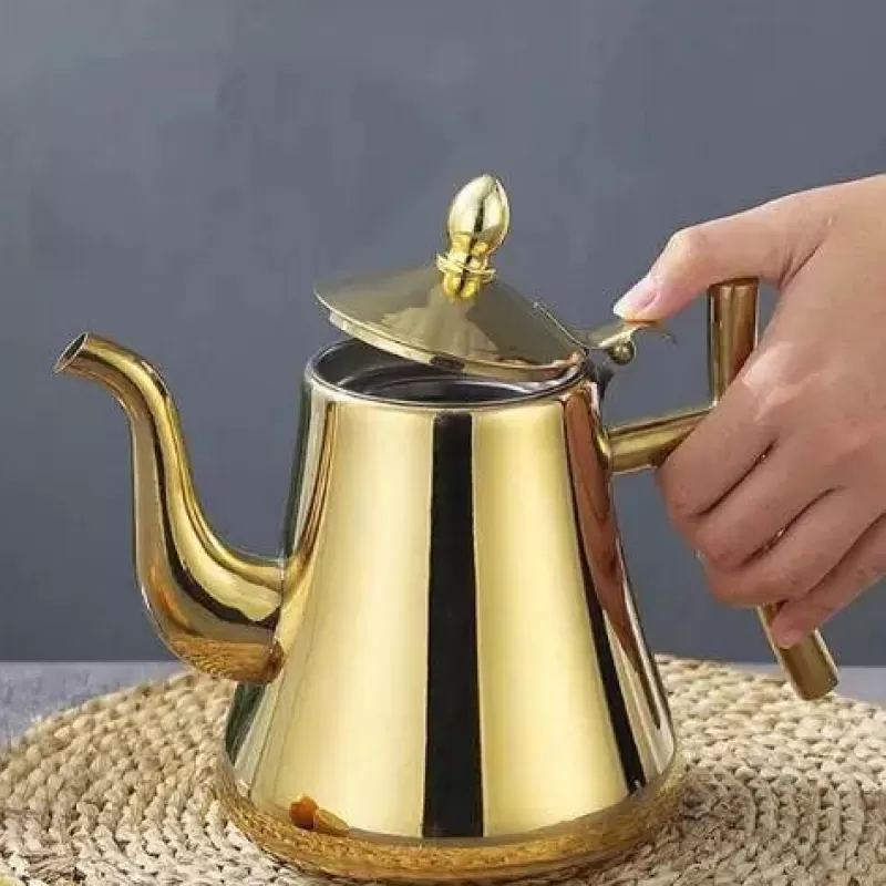 La Théière de Lulu Théière Elephant^Théière dorée avec infuseur intégré