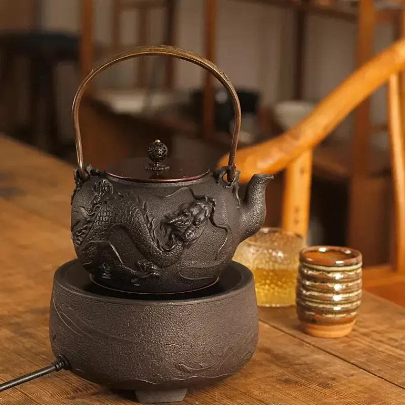 La Théière de Lulu Service À Thé Japonais^Théière en Fonte Dragon (1.2L)