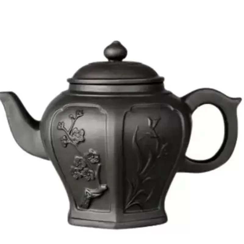 La Théière de Lulu Théière Elephant^Théière en poterie Yixing Fleurs ancestrales