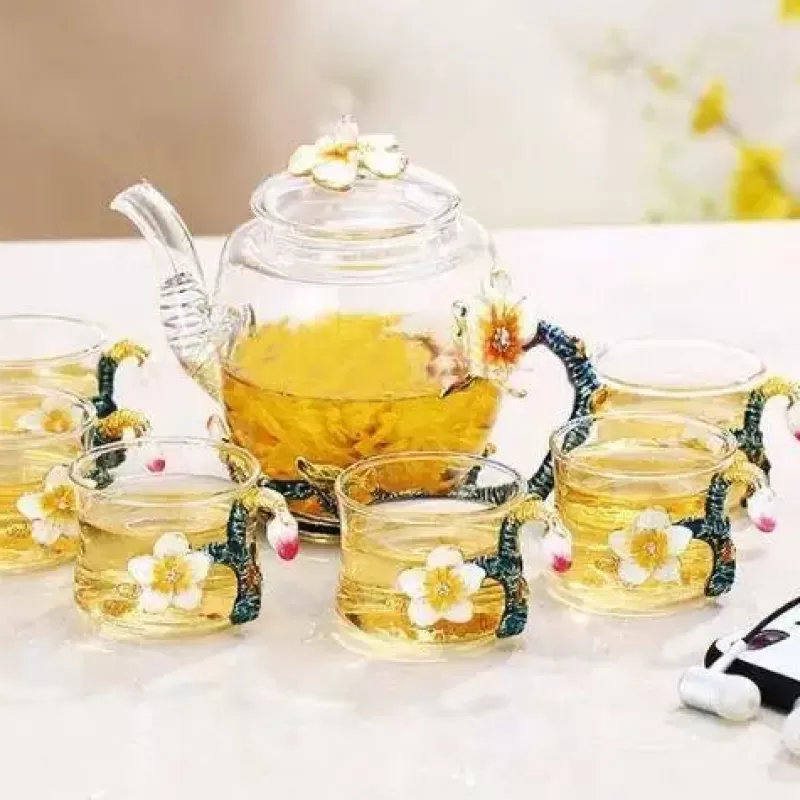 La Théière de Lulu Théière Elephant^Théière en Verre Design Floral