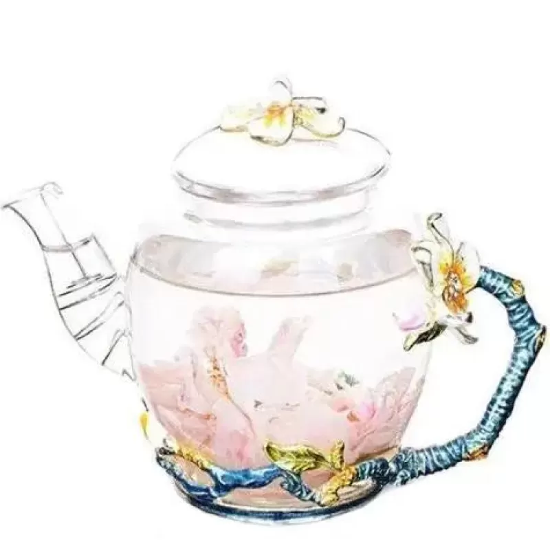 La Théière de Lulu Théière Elephant^Théière en Verre Design Floral
