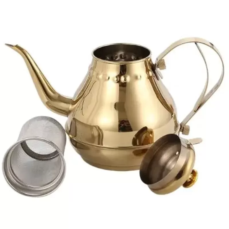 La Théière de Lulu Théière Elephant^Théière Inox Orientale Dorée